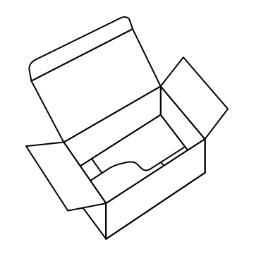 3D Grafik einer Automatikbodenschachtel